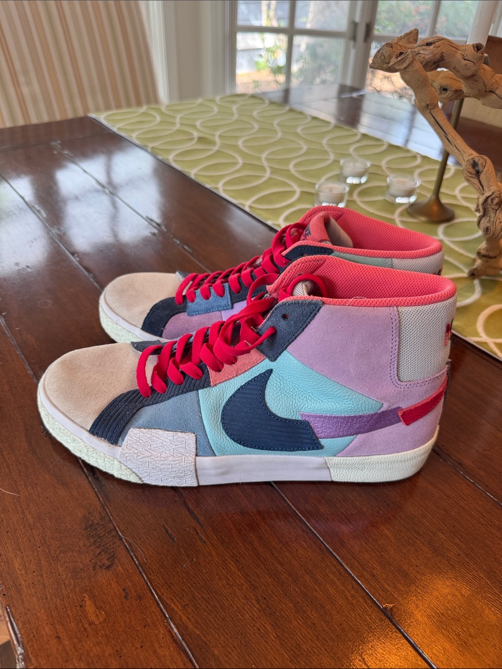 Nike High-Top Sneakers - Pink, Teal, Navy, Lavender